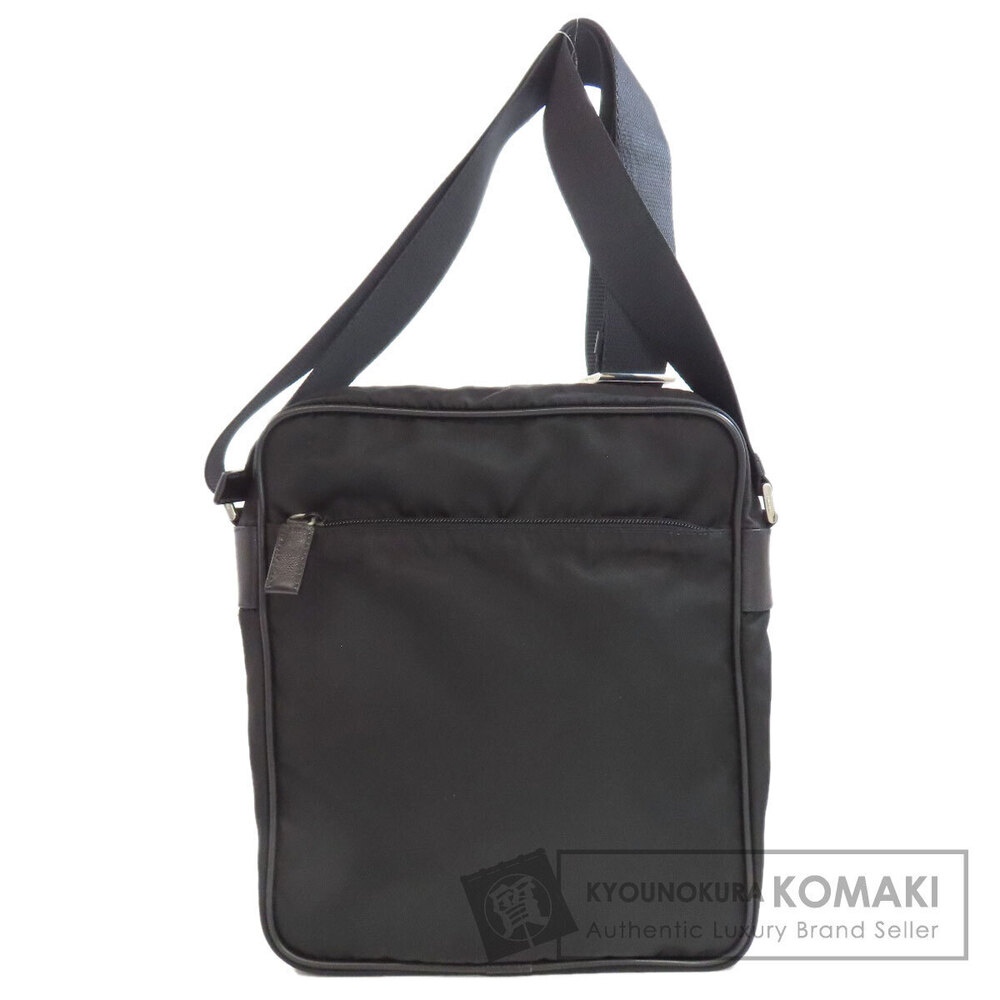 Prada Logo Crossbody Messenger Bag Black